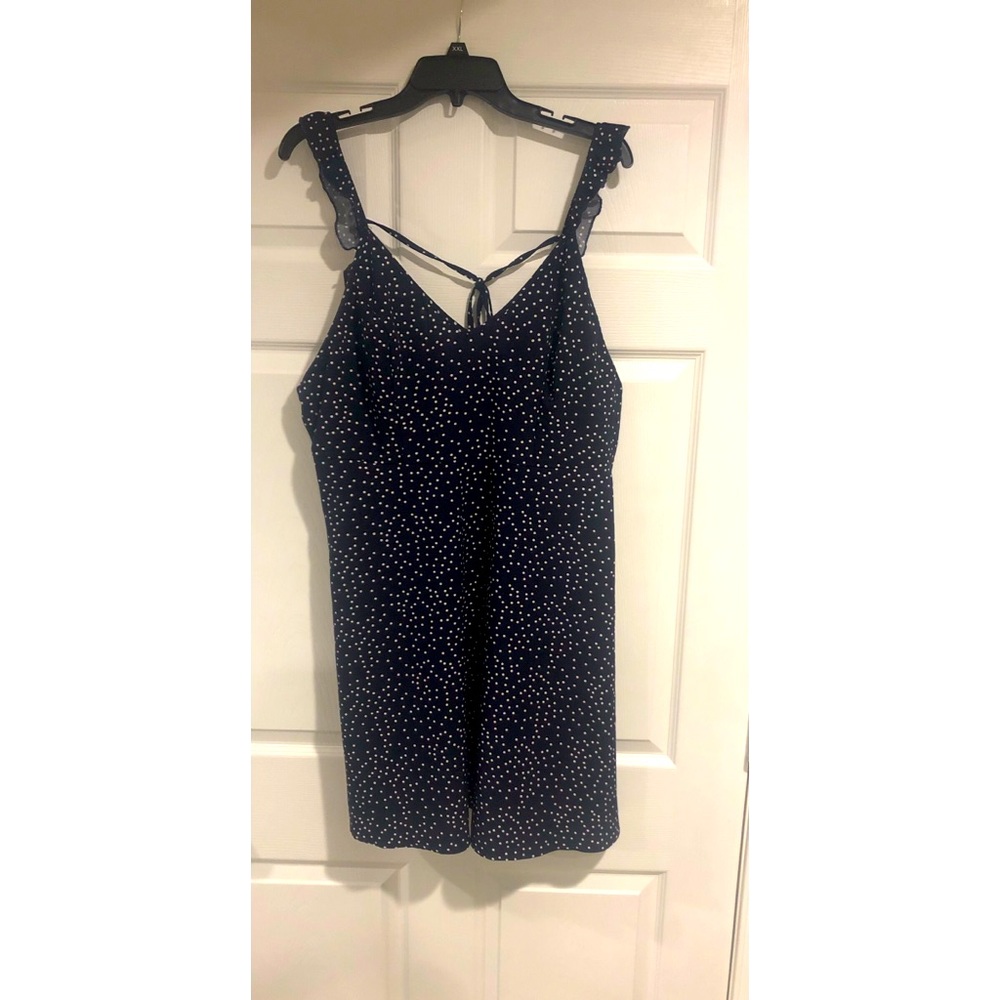 Plus size ruffle sleeves tie back dress